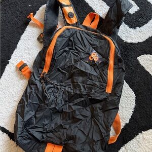Packable Nike ACG Black and Orange Utility Backpack